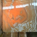 orange onyx slabs will useful on construction projects . better future
