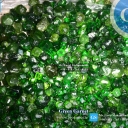 Green garnet crystal are available .