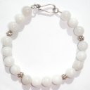 white agate necklace, pretty agate gemstone