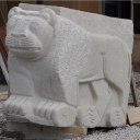 monzonite lion sculpture-001