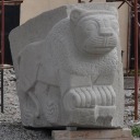 monzonite lion sculpture-002