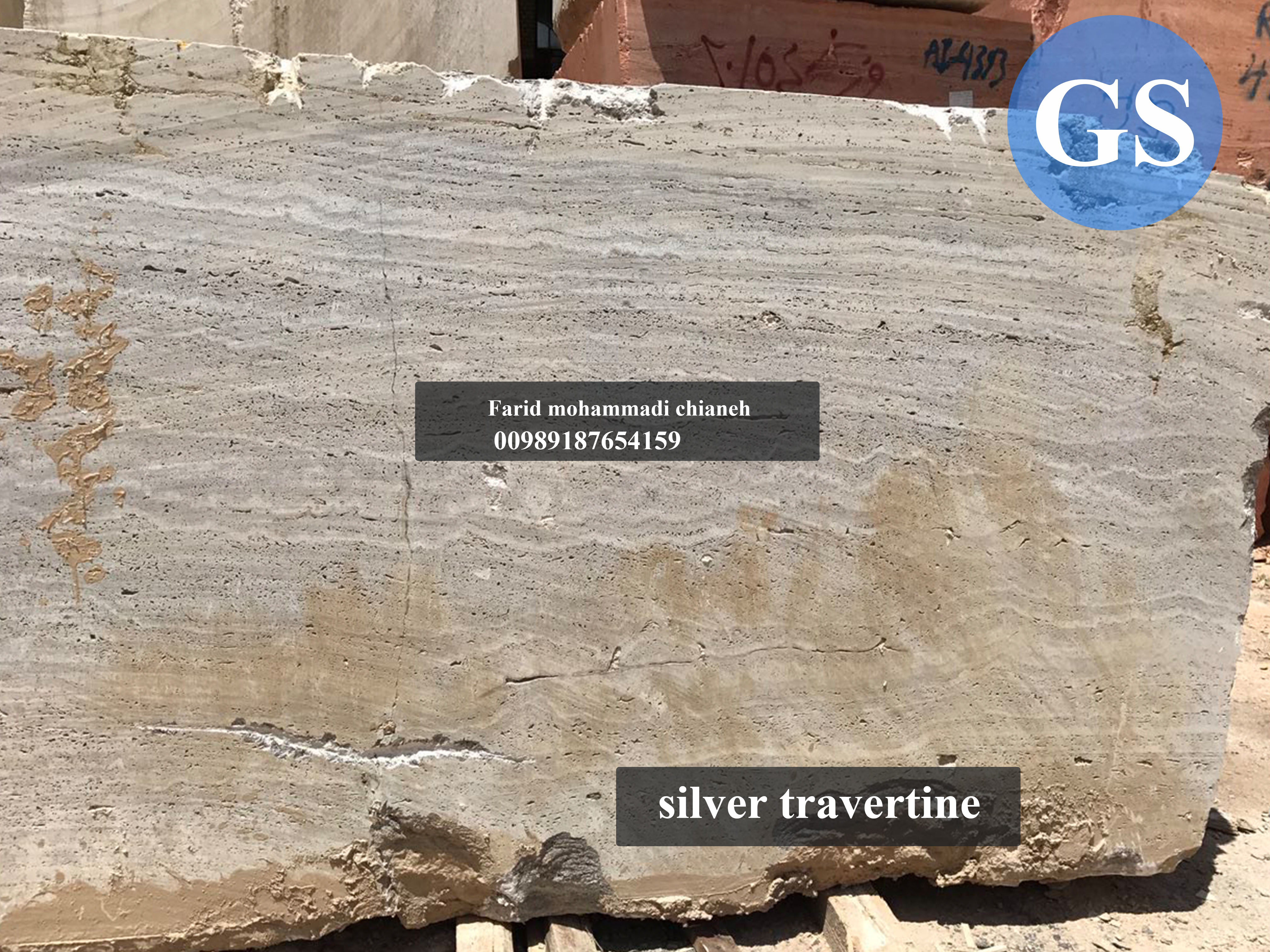 silver travertine