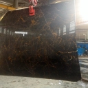 Golden Black Marble Slab and block is ready in quarry and Factory, for more information : Mr Farid Mohammadi +98 -918-765-4159