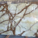 white green onyx with brown veins is suitable to your interior design. it's our new offer.