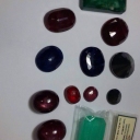 red and green gemstone.