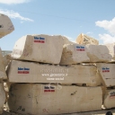 500 tons white travertine ready for sell ,white travertine from Abbas Abad quarry, markazi province , Iran, تراورتن سفيد كوپ