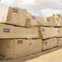 500 tons white travertine blocks ready for sell ,white travertine from Abbas Abad quarry, markazi province , Iran, تراورتن سفيد كوپ