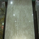 Great tile of White Travertine from Abbas Abad Mine (Iran) in Nimvar Stone exhebition 2012